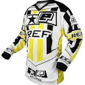Eclipse REF Graphic Jersey - Black, White, Yellow
